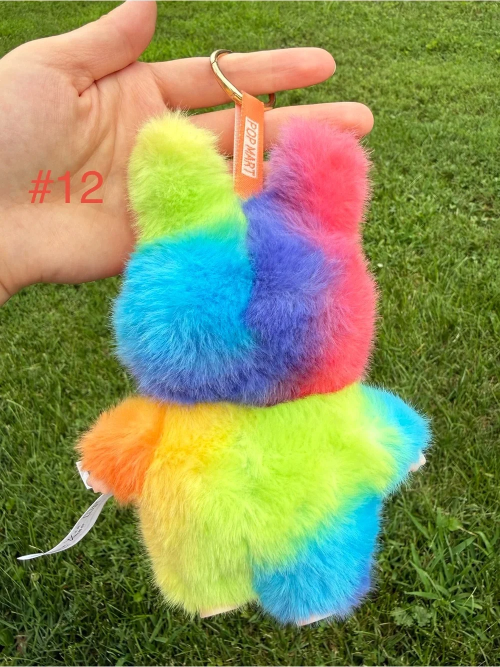 Colorful Rainbow Labubu Toy Plush Monster Keychain-Kids Toy Stuffed Animal Charm